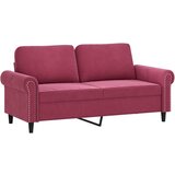 vidaXL Dvosed vinsko rdeč 140 cm žamet, (21012697) | Shoptok.si