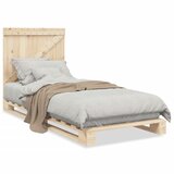 vidaXL Posteljni okvir z vzglavjem 90x200 cm trdna borovina Cene