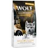 Wolf of Wilderness JUNIOR "Rocky Canyons" - govedina iz proste reje - Varčno pakiranje: 2 x 12 kg Cene