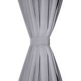 Zavjesa za Zamračivanje s Metalnim Prstenovima 270x245 cm Siva | shoptok.hr