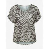 Fransa Brown-white patterned women T-Shirt - Women | Shoptok.si