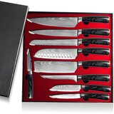 IZMAEL Set kuhinjskih noževa BL-13827 - 9 kom / Crna | shoptok.hr