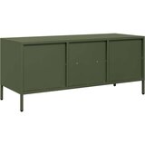 vidaXL TV omarica olivno zelena 101,5x39x43,5 cm hladno valjano jeklo | Shoptok.si