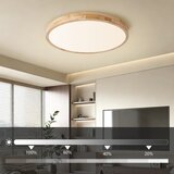 Brilagi prigušiva LED svetiljka WOODLINE LED/72W/230V 3000-6000K hrast prečnik 60 cm +daljinski upravljač | Eponuda.com