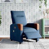  Električni masažni naslanjač modro blago | Shoptok.si