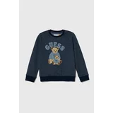 Guess Otroški pulover mornarsko modra barva