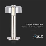  LED prigušiva punjiva stona lampa LED/1W/5V 3000K 1800 mAh zlatna | Eponuda.com