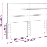  Vzglavje z vzglavjem Star les 150 cm Konstruiran les, (5000120868) | Shoptok.si