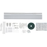 SupplySwap Motorni električni zavese, nastavljiva dolžina 2.16-4.2m, daljinsko upravljanje, stropna montaža, Bela, (5000235558) Cene