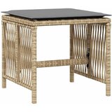  Vrtni taburei s jastucima 4 kom 41x41x36 cm od poliratana | shoptok.hr