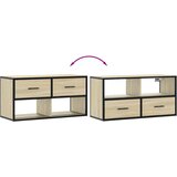  TV ormarić Sonoma hrast 80x31x39,5 cm Konstruirano drvo i metal | shoptok.hr