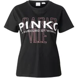 Pinko Majica prljavo roza / crna / bijela