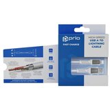 Prio Charge & Sync USB A na Lightning kabel MFi certificiran 2 m bijele boje | shoptok.hr