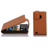 Cadorabo Ohišje, združljivo z HTC Desire 300 v sedlo rjave barve - Zaščitni ovitek v obliki flipa iz teksturiranega umetnega usnja, (20558865) | Shoptok.si