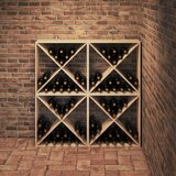  Stalak za vino 4 pcs Prirodna 62 x 25 x 62 cm | shoptok.hr