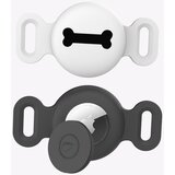INF zaščitno silikonsko ohišje za sledilnik hišnih ljubljenčkov apple airtag black+white s, (5000079567) | Shoptok.si