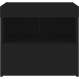  Noćni ormarić s LED svjetlima crni 50x40x45 cm | shoptok.hr