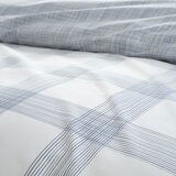 Bianca Bijela/plava pamučna posteljina za bračni krevet/za produženi krevet 230x220 cm Marlow Check – | shoptok.hr