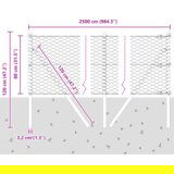  Hekgbena ograda siva 0.8x25 m čelik | shoptok.hr
