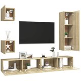  5-dijelni set TV ormarića boja hrasta sonome od iverice | shoptok.hr