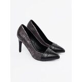 GOODIN Black pumps with a snake pattern | Shoptok.si