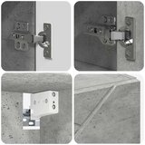  Set namještaja za kupaonicu 4 pcs Beton siva 30 x 35 x 192 cm | shoptok.hr