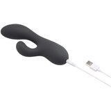 Le Wand Soft Rabbit - 2-motorski vibrator s klitoralnim rukačem (crni) | shoptok.hr