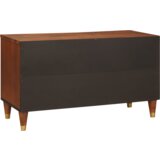 vidaXL Omare in policami za shranjevanje medijev s polico s shranjevanjem z vrati Rjava | Shoptok.si