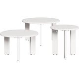  Kava Stol 3 pcs Bijelo Masivna borovina | shoptok.hr
