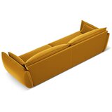 Mazzini Sofas Gorčično rumena žametna sedežna garnitura 248 cm Vanda – | Shoptok.si