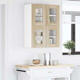 Viseći ormarić s pohranom 2 pcs Sonoma hrast 60 x 31 x 40 cm | shoptok.hr
