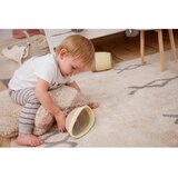 Lorena Canals Modra/kremno bela pralna ročno tkana bombažna preproga 120x160 cm Atlas Natural – | Shoptok.si