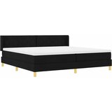  s opruga kutije s uzglavljem Crna 200 x 200 cm tkanina | shoptok.hr