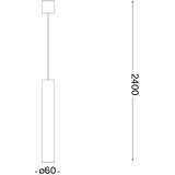Ideal Lux led luster na sajli look 1xGU10/7W/230V cri 90 prečnik 6 cm sjajni hrom | Eponuda.com