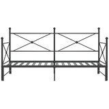  Krevet na rasklapanje bez madraca crni 100x200 cm čelik | shoptok.hr