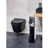 Wenko Črno stojalo za WC papir z WC ščetko iz nerjavečega jekla Ravina – | Shoptok.si