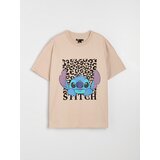 Sinsay Pamučna majica s printom Stitch | shoptok.hr