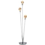 Trio Select LED stoječa svetilka v srebrni barvi s steklenim senčilom (višina 150 cm) Verano – | Shoptok.si