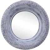 vidaXL Ogledalo bijelo 50 cm od obnovljene gume