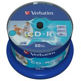 Verbatim CD Disk 700 MB, 80min, 52x, printable mat površina, 50kom | shoptok.hr