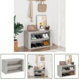 The Living Store Regal za čevlje betonsko siv 75x35x45 cm inženirski les - Stojalo Za Čevlje, (21744671) | Shoptok.si