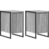  Noćni ormarić 2 pcs Siva Sonoma 39,5 x 30 x 50 cm | Eponuda.com