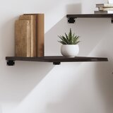vidaXL Zidna polica tamnosmeđa 40x50x2 cm od obrađene hrastovine | shoptok.hr