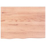  Kupaonska radna ploča svjetlosmeđa 80x60x(2-6) cm masivno drvo | shoptok.hr
