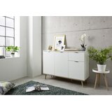 MID.YOU komoda, bela, hrast sonoma | Shoptok.si