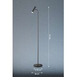 Fischer & Honsel Črna LED zatemnitvena stoječa svetilka (višina 154 cm) Stina – | Shoptok.si