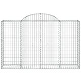  Lučne gabionske košare 12kom 200x50x120/140cm pocinčano željezo | shoptok.hr