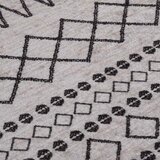  Perivi tepih φ 120 cm crno-bijeli | shoptok.hr