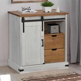 vidaXL Bivak HALDEN z drsnimi vrati Bela 80x40x80 cm Masivni les | Shoptok.si