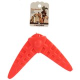 MASCOW silikonska igračka za kućne ljubimce u obliku bumeranga crvena Cene